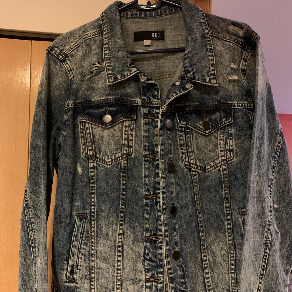 NWOT XL Jean jacket KUT brand